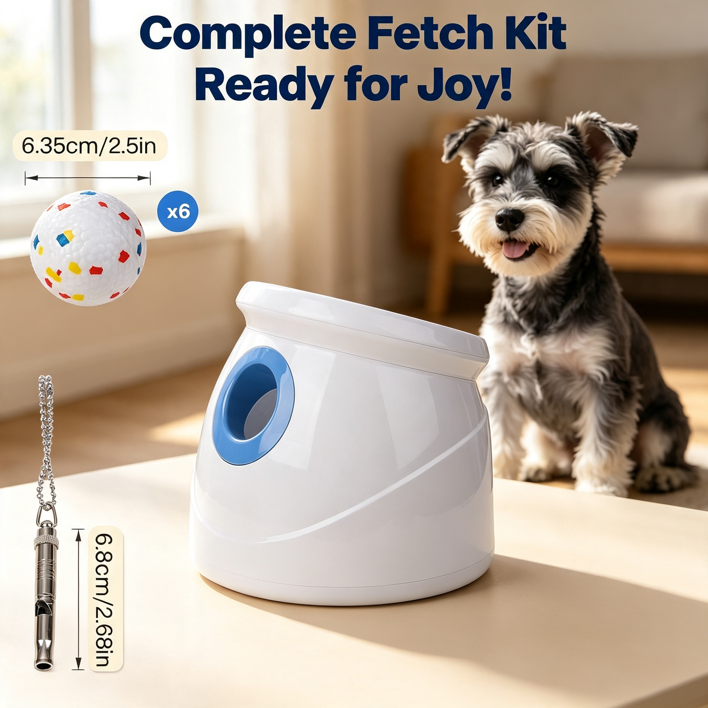 Automatic Dog Ball Launcher, Interactive Fetch Toy for Medium Large Dogs