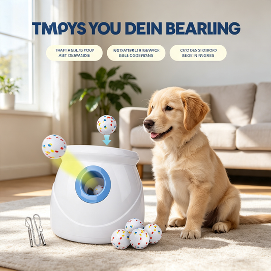 Automatic Dog Ball Launcher, Interactive Fetch Toy for Medium Large Dogs