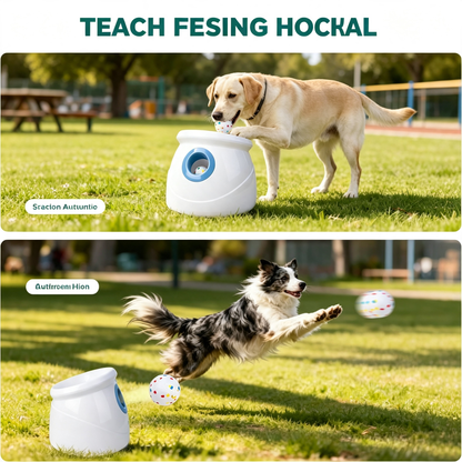 Automatic Dog Ball Launcher, Interactive Fetch Toy for Medium Large Dogs