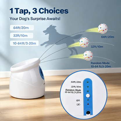 Automatic Dog Ball Launcher, Interactive Fetch Toy for Medium Large Dogs